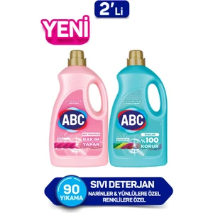 Abc Sıvı Deterjan Renkliler&narinler 2'li Set