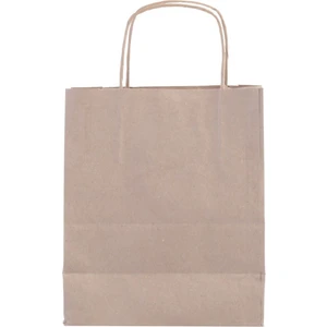 Paket Parti Büküm Saplı Kraft Kağıt Çanta 25'li 20X10X22