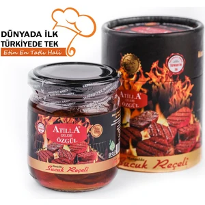 Atilla Çelebi Özgül Usta Ellerden % 100 Doğal Mangalda Sucuk Reçeli 225 Gr.