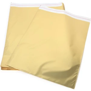 Paket Parti Ağzı Bantlı Metalize Hediye Paketi Altın 30X45 (50'li)
