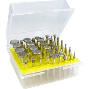 Elmas Taşlama Kafa Zımpara 50 Li Set 3.0mm Shank Büyük Boy