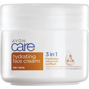 Care 3 In 1 Hydrating Makademya Yağı Içeren Kuru Ciltler Için Yüz Kremi 100 Ml.