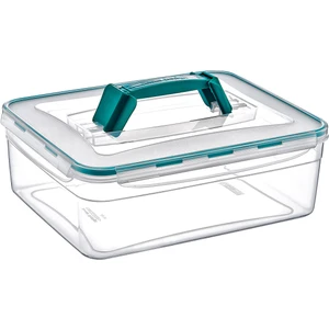 Saplı Fresh Box 5500 ml Hava Geçirmez & Sıvı Sızdırmaz Saklama Kabı & Lunch Box & Piknik Kutusu