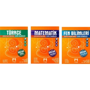 Mozaik Yayınları 8. Sınıf Soru Bankası Türkçe & Matematik & Fen