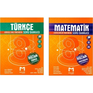 Mozaik Yayınları 8. Sınıf Soru Bankası Türkçe & Matematik