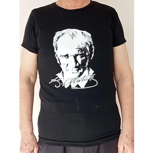 Mevlana Giyim Siyah Renk Atatürk Baskılı Unisex Tişört 23 Nisan 19 Mayıs 29 Ekim 10 Kasım Tişörtleri