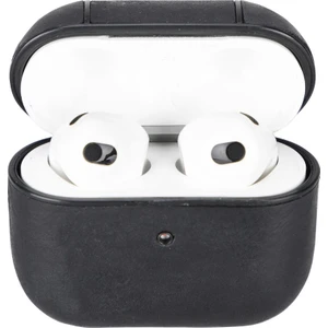 Apple Airpods 3.nesil Uyumlu Deri Kılıf Juni Aa1 Siyah