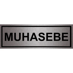 Tellgraf Muhasebe Yazılı Kapı Isimliği (10X30 Cm)