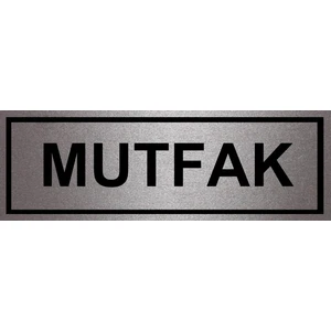 Tellgraf Mutfak Yazılı Kapı Isimliği (10X30 Cm)