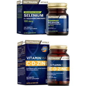 Vitamin Max ( C Vitamini ,d Vitamini ve Çinko Takviyesi ) 60 Tablet + Selenium 100 Mcg 100 Tablet