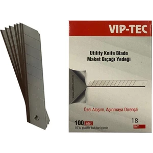 Maket Bıçağı ( Falçata ) Yedeği 18 mm ( Büyük ) VT875000 10'lu