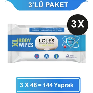 Xl Vücut Temizleme Islak Mendil 3X48 (144 Yaprak)