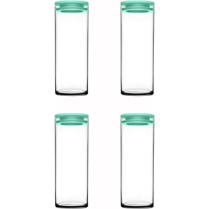 43756 Vakumlu Cam Kavanoz - Cam Erzak Saklama Kabı 4 Lü Trkz.