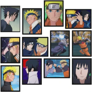 Hero Tasarım Anime Naruto 12 Parça Mdf TABLOZLLTB344