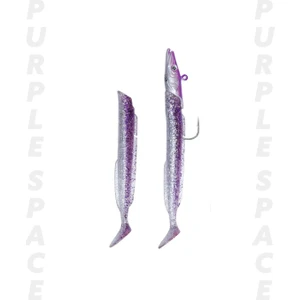 Salt Eel 10CM 12GR X2 Silikon Yem - 018 Purple Space