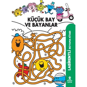 Küçük Bay ve Bayanlar Labirentli Boyama Kitabı