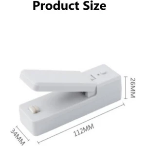 Three Beans Taşınabilir Mini Gıda Çantası Mühürleyen USB Şarj Gıda Çantası Mühürleyen Ev Yapıştırma Makinesi Plastik Depolama Mühürleme Mutfak Aksesuarları | Çanta Klipleri (Yurt Dışından)