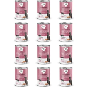 Chef's Choice Tahılsız Kuzu Somon ve Havuçlu Ezme Köpek Konservesi 400 gr x 12 Adet