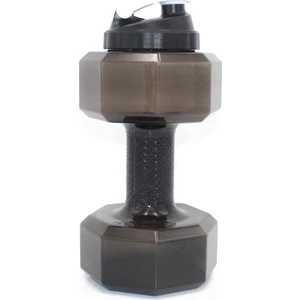 Three Beans 2.2 L Dumbbell Şekilli Su Şişesi, Büyük Kapasiteli Çevirme Üst Sızdırmaz Kapak (Siyah) (Yurt Dışından)