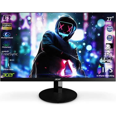 Acer SA270Abi 27" 75Hz 4ms (HDMI+Analog) FreeSync Full HD IPS Monitör