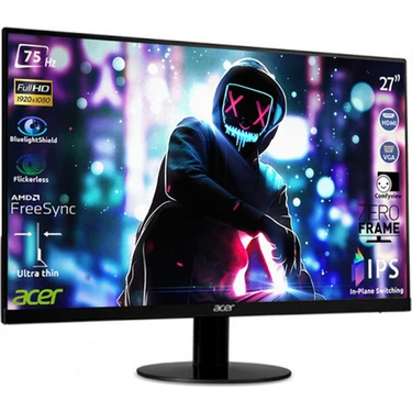 Acer SA270Abi 27 75Hz 4ms (HDMI+Analog) FreeSync Full HD Fiyatı