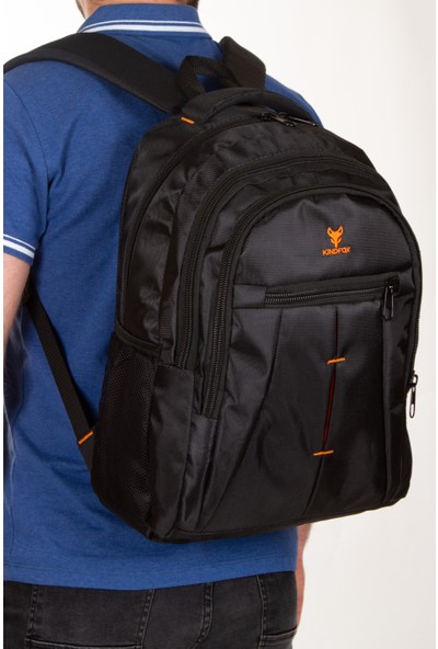 Kindfox Imperteks Kumaş | Okul Çantası | Spor Sırt Çantası | 15.6 Inç Laptop & Notebook Çantası