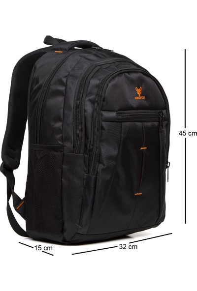 Kindfox Imperteks Kumaş | Okul Çantası | Spor Sırt Çantası | 15.6 Inç Laptop & Notebook Çantası