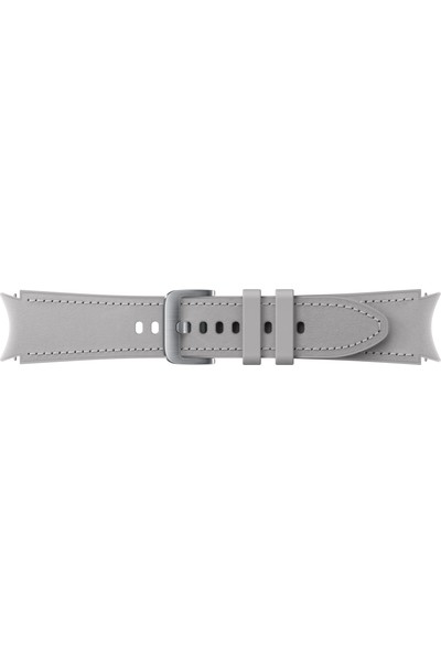 Samsung Galaxy Watch4 Classic Hibrit Deri Kordon (20MM, S/m) - Gümüş