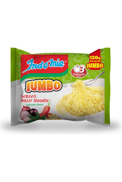 Indomıe Jumbo Sebzeli Hazır Noodle 120 Gr