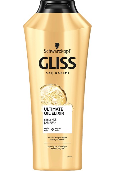Schwarzkopf Gliss Ultimate Oil Elixir Saç Bakım Şampuanı 360Ml