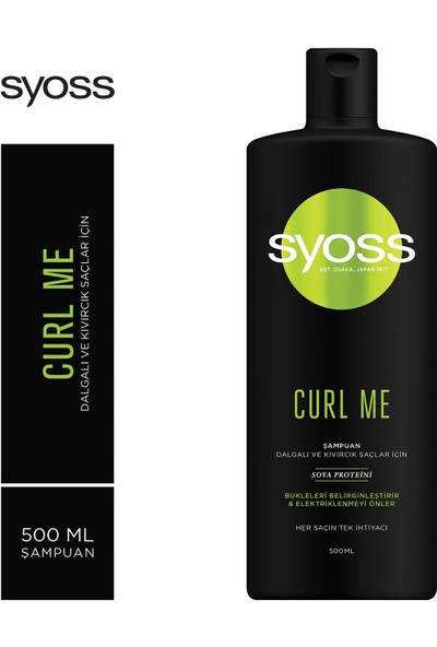 Syoss Curl Me Şampuan 500 Ml 1 Adet Saç Bakım Şampuanı