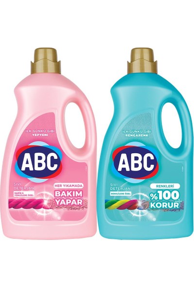 Abc Sıvı Deterjan Renkliler&narinler 2'li Set