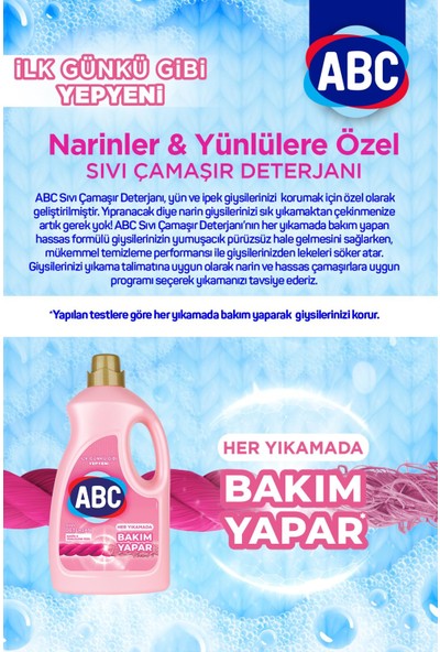 Abc Sıvı Deterjan Renkliler&narinler 2'li Set