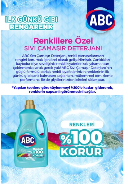 Abc Sıvı Deterjan Renkliler&narinler 2'li Set