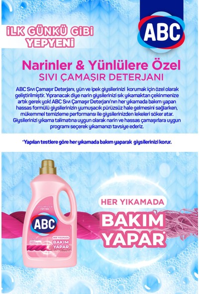 Abc Sıvı Deterjan Narinler&siyahlar 2'li Set