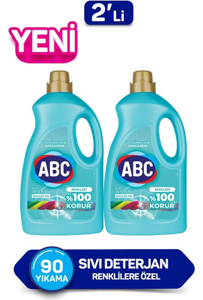 Abc Sıvı Deterjan Renkliler 2'li Set