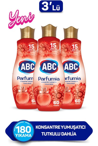 Abc Konsantre Yumuşatıcı Parfumıa Tutkulu Dahlıa 1440 Mlx3 Adet