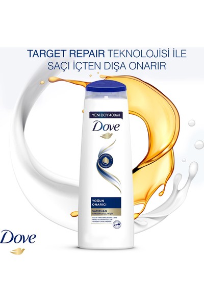 Dove Saç Bakım Şampuanı Yoğun Onarıcı Yıpranmış Saçlar İçin 400 ML