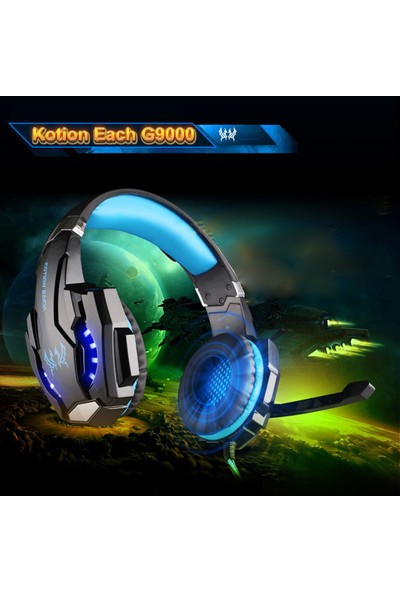 Lindros G9000 Kulaklık Bilgisayar Özel Oyun Oyun Kulaklığı Kablolu Işıklı Kulaklık Ps4 Kulaklık (Yurt Dışından)