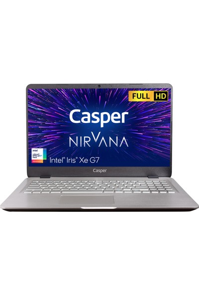 Casper Nirvana S500.1165-BV00X-G-F Intel Core i7 1165G7 16GB 500GB SSD Freedos 15.6" Taşınabilir Bilgisayar