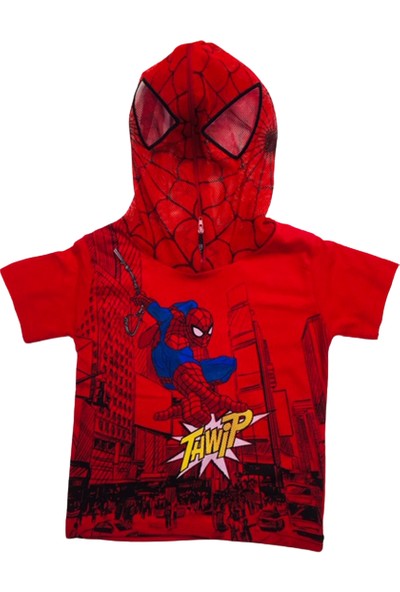 Örümcek Adam Erkek Çocuk Şort Tshirt Takım Spiderman Kostümü