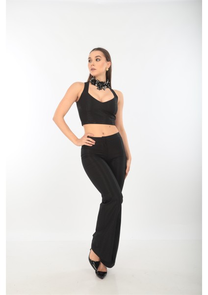 Siyah Krep Alt-Üst Takım Elbise fırsatları