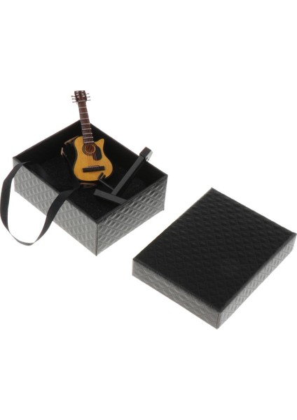 1/12 Dollhouse Minyatür Müzik Enstrüman Gitar Modeli Ile Askı, Stand (Yurt Dışından) fırsatları