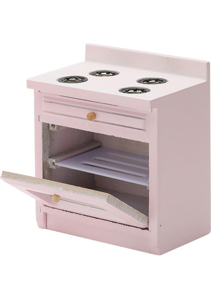 Ahşap Modern Mobilya Mutfak Soba Ünitesi Mobilya Seti 1/12 Bebek Evi Pembe Için (Yurt Dışından) fiyatları