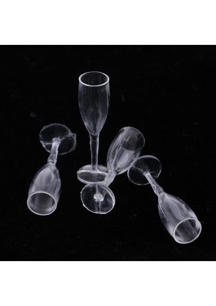 Set 4 Adet Kupası Goblet Suyu Cam Bebekler Ev Mutfak Masa Süslemeleri Için (Yurt Dışından) fırsatları