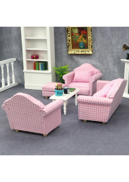 Dollhouse Mobilya Kanepesi, Tek Çift Mini ile / Geri Yastıkları (Yurt Dışından) fırsatları