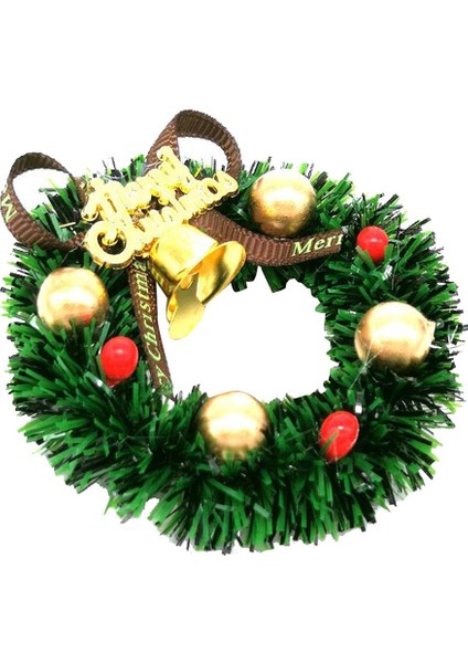 1:12 Ölçekli Bebek Evi Minyatür Noel Çelenk Dekore El Yapımı Garland (Yurt Dışından) modelleri