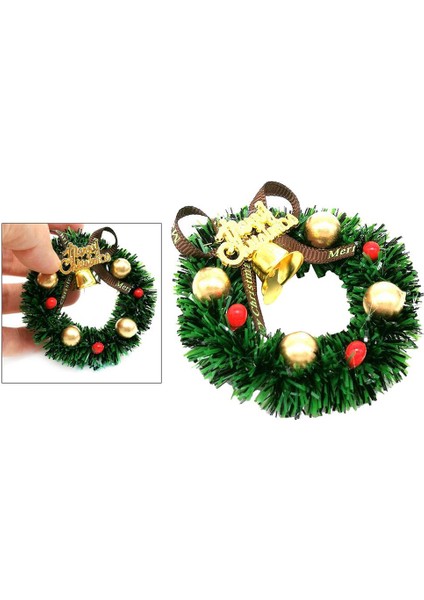 1:12 Ölçekli Bebek Evi Minyatür Noel Çelenk Dekore El Yapımı Garland (Yurt Dışından) fırsatları