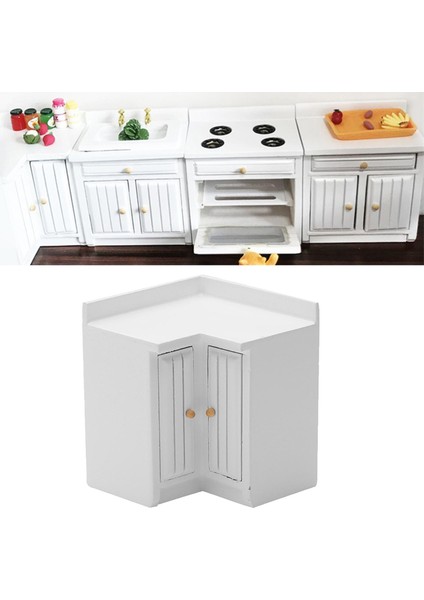 1/12 Minyatür Dollhouse Mutfak Köşe Dolabı Dolabı (Yurt Dışından) fiyatları