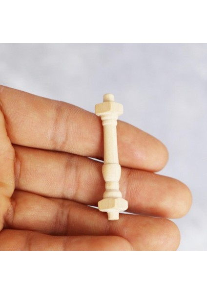12 Dollhouse Mini Inşaatçılar Timbersi 1:12 Balkon Korkuluk Için Ahşap Kürekleri (Yurt Dışından) modelleri